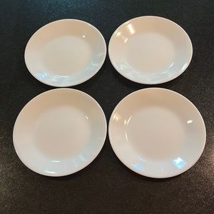 (4) Bread & Butter Plate Winter Frost White (Corelle) by CORNING